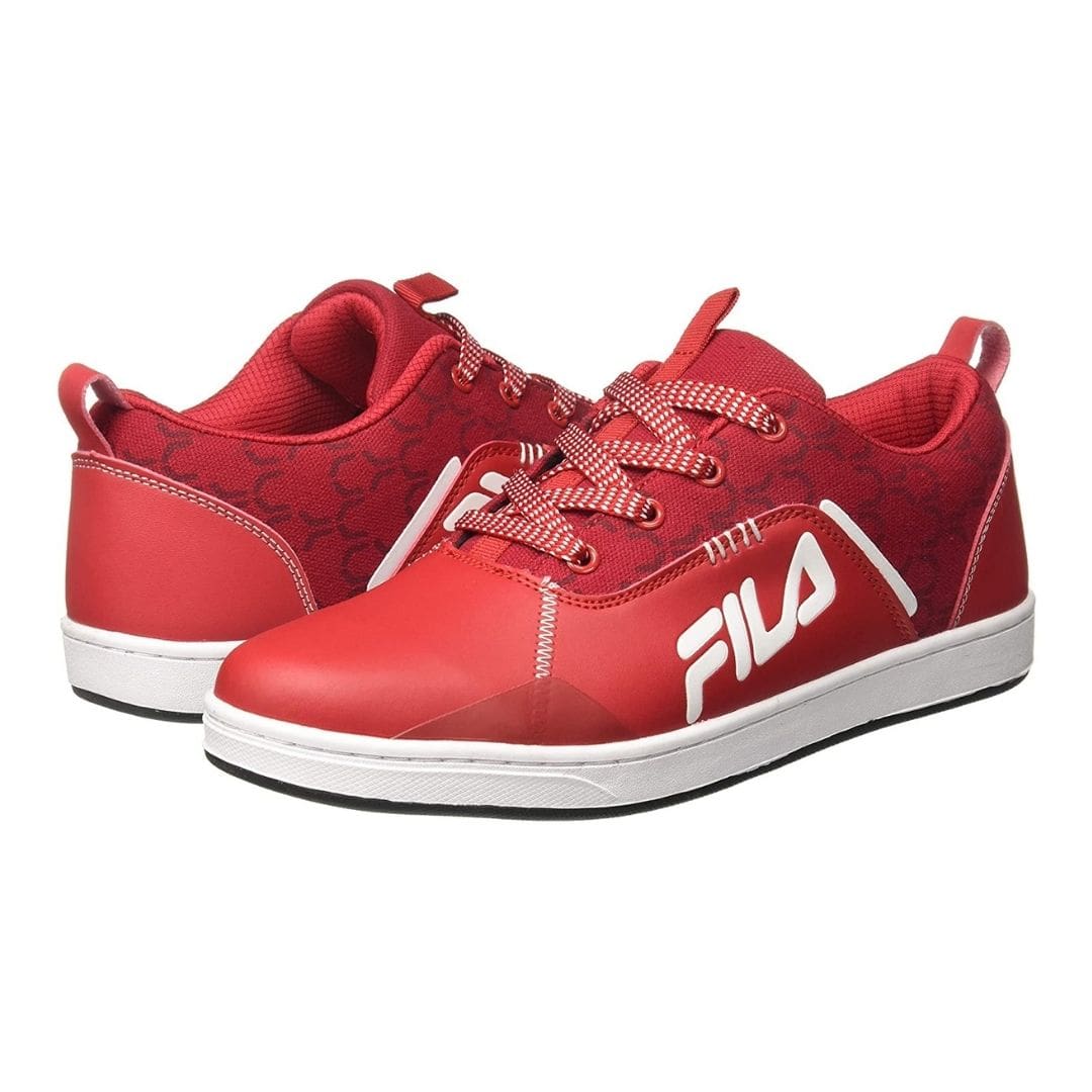 file red sneakers for men