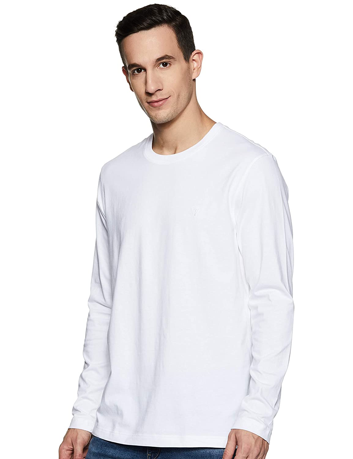 plain white full sleeve t-shirt
