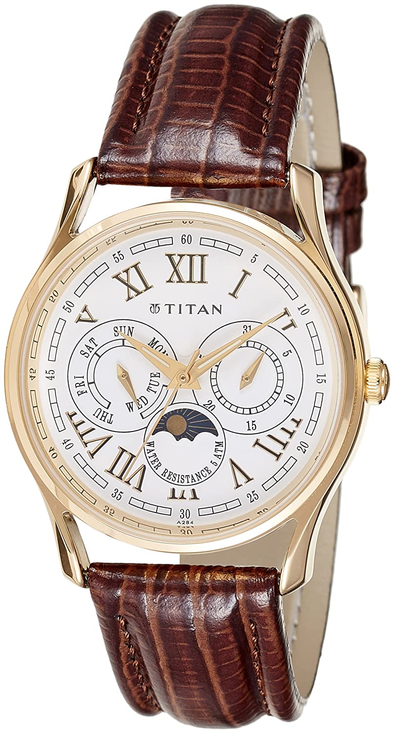 Titan white dial watch