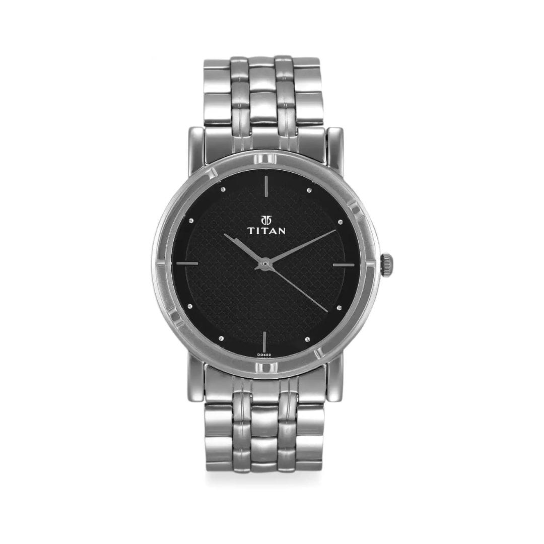 titan stainless steel watch