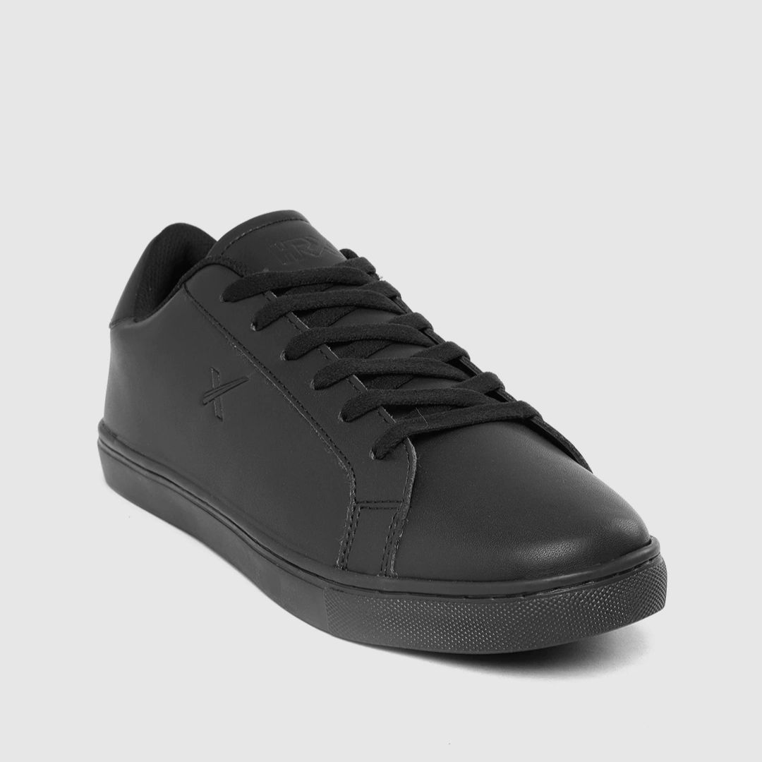 HRX black solid street shoes