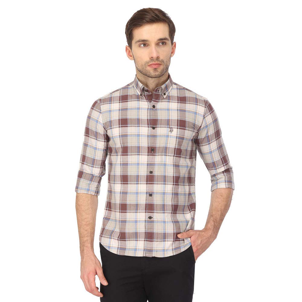 Mens Checkered Regular fit Casual Shirt