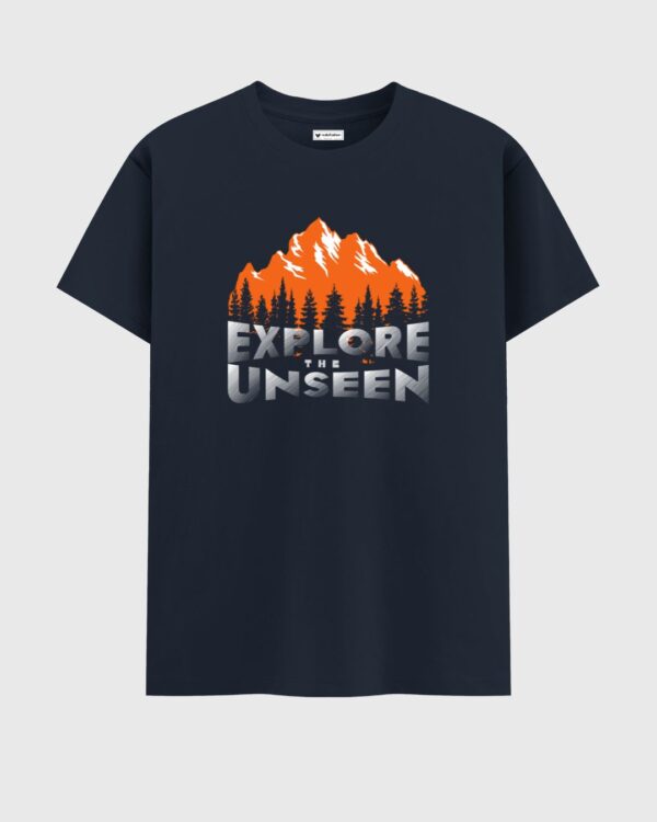 EXPLORE THE UNSEEN Black T-Shirt For Men