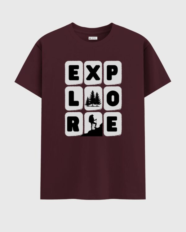 EXPLORE Black T-Shirt For Men - Image 11