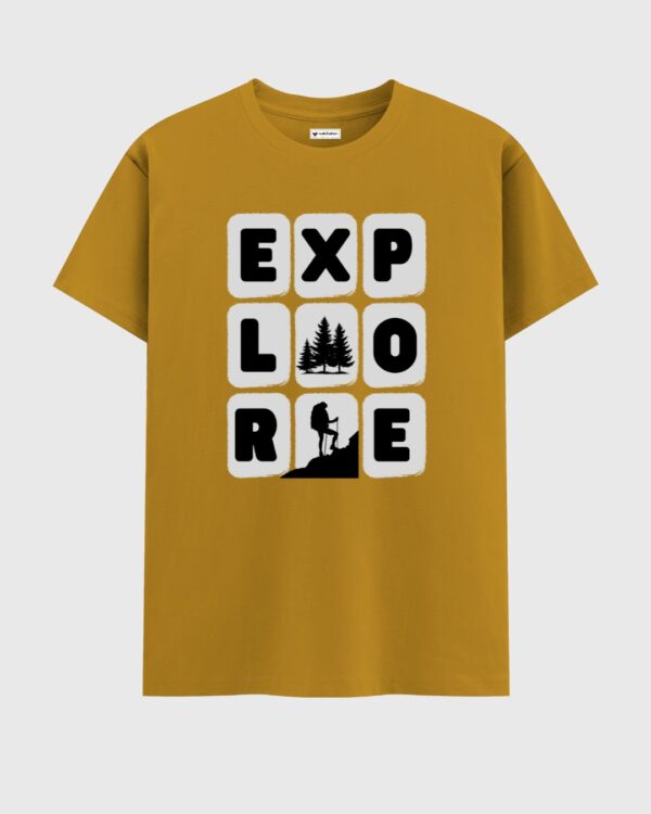 EXPLORE Black T-Shirt For Men - Image 10