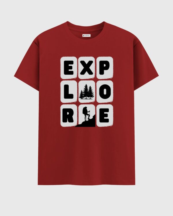 EXPLORE Black T-Shirt For Men