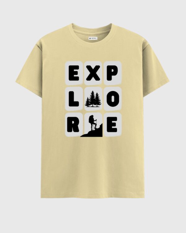 EXPLORE Black T-Shirt For Men - Image 5