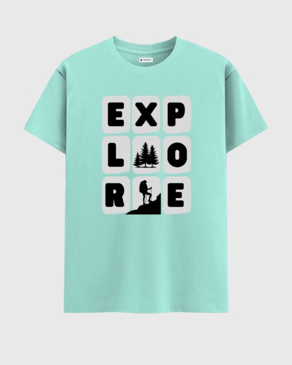 EXPLORE Black T-Shirt For Men - Image 4