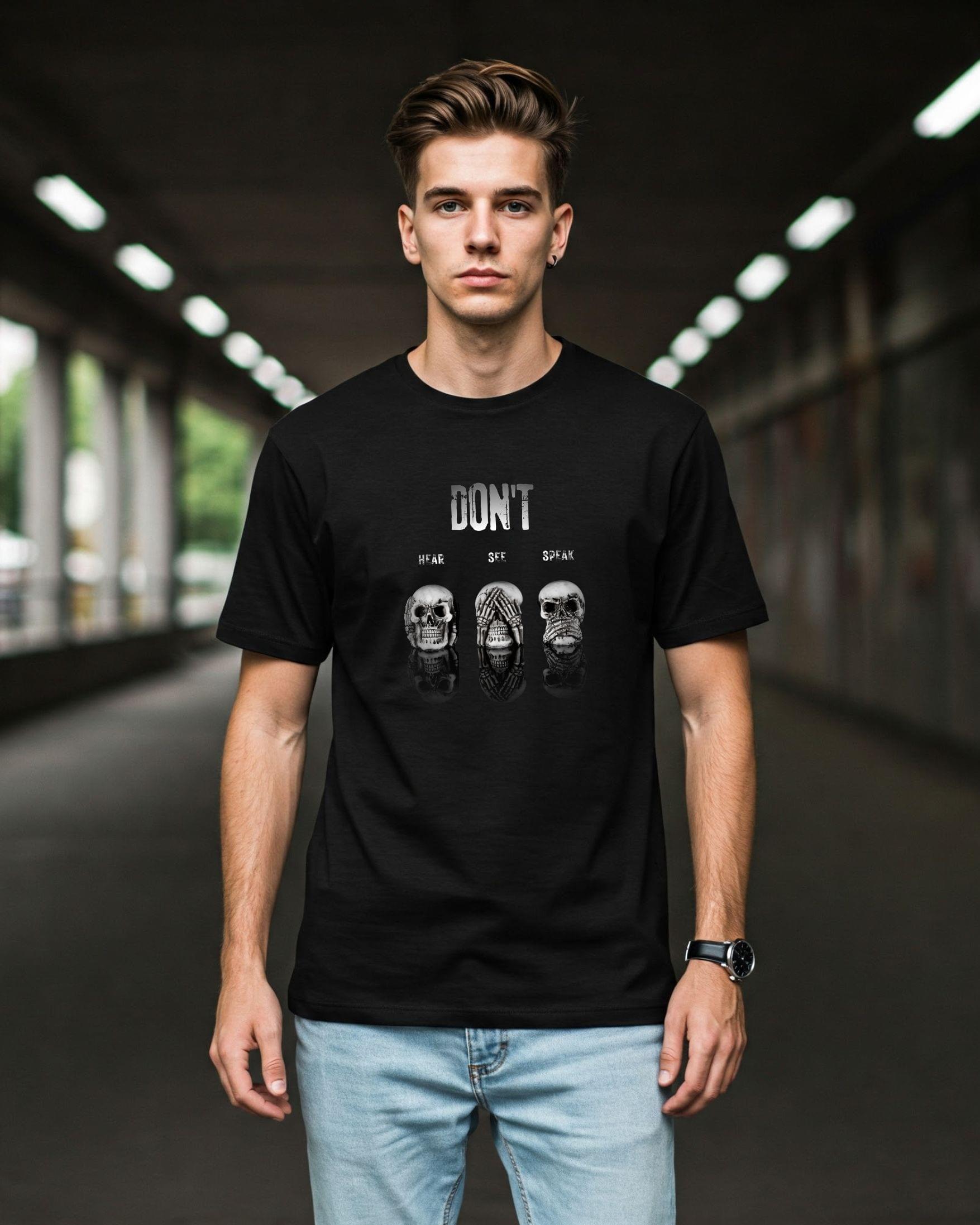 DON'T HEAR SEE SPEAK T-Shirt For Men - Image 4