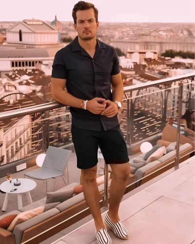 half black shirt combination